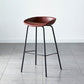 Industrial Metal Distressed Barstool Indoor Tall Stool with Leather Seat Red 1 Piece Bar Stool(30"H) Clearhalo 'Bar Furniture' 'Bar Stools' 'bar_stools' 'furn' 'furn_bar_stools' 'furniture_bar_stools' 'Kitchen & Dining Furniture' 'kitchen&dining_furn' 'kitchen' 'kitchen_furn' Furniture' 4392352