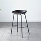 Industrial Metal Distressed Barstool Indoor Tall Stool with Leather Seat Dark Gray 1 Piece Counter Stool(26"H) Clearhalo 'Bar Furniture' 'Bar Stools' 'bar_stools' 'furn' 'furn_bar_stools' 'furniture_bar_stools' 'Kitchen & Dining Furniture' 'kitchen&dining_furn' 'kitchen' 'kitchen_furn' Furniture' 4392367