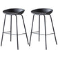 Industrial Metal Distressed Barstool Indoor Tall Stool with Leather Seat Dark Gray 2 Piece Set Counter Stool(26"H) Clearhalo 'Bar Furniture' 'Bar Stools' 'bar_stools' 'furn' 'furn_bar_stools' 'furniture_bar_stools' 'Kitchen & Dining Furniture' 'kitchen&dining_furn' 'kitchen' 'kitchen_furn' Furniture' 4392368