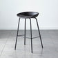 Industrial Metal Distressed Barstool Indoor Tall Stool with Leather Seat Dark Gray 1 Piece Bar Stool(30"H) Clearhalo 'Bar Furniture' 'Bar Stools' 'bar_stools' 'furn' 'furn_bar_stools' 'furniture_bar_stools' 'Kitchen & Dining Furniture' 'kitchen&dining_furn' 'kitchen' 'kitchen_furn' Furniture' 4392370