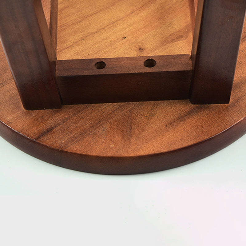 Industrial Wood Simple Retro Barstool Indoor Tall Stool with Round Seat Clearhalo 'Bar Furniture' 'Bar Stools' 'bar_stools' 'furn' 'furn_bar_stools' 'furniture_bar_stools' 'Kitchen & Dining Furniture' 'kitchen&dining_furn' 'kitchen' 'kitchen_furn' Furniture' 4392389
