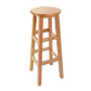 Industrial Wood Simple Retro Barstool Indoor Tall Stool with Round Seat Wood 1 Piece Bar Stool(31"H) Clearhalo 'Bar Furniture' 'Bar Stools' 'bar_stools' 'furn' 'furn_bar_stools' 'furniture_bar_stools' 'Kitchen & Dining Furniture' 'kitchen&dining_furn' 'kitchen' 'kitchen_furn' Furniture' 4392452