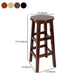 Industrial Wood Simple Retro Barstool Indoor Tall Stool with Round Seat Clearhalo 'Bar Furniture' 'Bar Stools' 'bar_stools' 'furn' 'furn_bar_stools' 'furniture_bar_stools' 'Kitchen & Dining Furniture' 'kitchen&dining_furn' 'kitchen' 'kitchen_furn' Furniture' 4392458