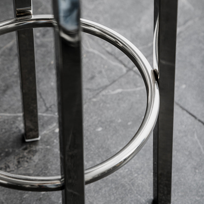 Stainless Steel Backless Glossy Barstool Nordic Brushed Tall Stool, 1 Piece Clearhalo 'Bar Furniture' 'Bar Stools' 'bar_stools' 'furn' 'furn_bar_stools' 'furniture_bar_stools' 'Kitchen & Dining Furniture' 'kitchen&dining_furn' 'kitchen' 'kitchen_furn' Furniture' 4392471