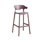 Stackable Plastic Indoor Counter Stools Low Back Scandinavian Bar Stools with 4 Legs Brown 1 Piece Bar Stool(30"H) Clearhalo 'Bar Furniture' 'Bar Stools' 'bar_stools' 'furn' 'furn_bar_stools' 'furniture_bar_stools' 'Kitchen & Dining Furniture' 'kitchen&dining_furn' 'kitchen' 'kitchen_furn' Furniture' 4392484
