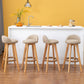 Natural Wood Upholstered Counter Stools Scandinavian Low Back Bar Stools Clearhalo 'Bar Furniture' 'Bar Stools' 'bar_stools' 'furn' 'furn_bar_stools' 'furniture_bar_stools' 'Kitchen & Dining Furniture' 'kitchen&dining_furn' 'kitchen' 'kitchen_furn' Furniture' 4392566