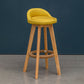 Natural Wood Upholstered Counter Stools Scandinavian Low Back Bar Stools Ginger 1 Piece Clearhalo 'Bar Furniture' 'Bar Stools' 'bar_stools' 'furn' 'furn_bar_stools' 'furniture_bar_stools' 'Kitchen & Dining Furniture' 'kitchen&dining_furn' 'kitchen' 'kitchen_furn' Furniture' 4392590