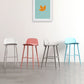 Scandinavian Plastic Counter Stools Low Back Indoor Bar Stools with Metal Footrest Clearhalo 'Bar Furniture' 'Bar Stools' 'bar_stools' 'furn' 'furn_bar_stools' 'furniture_bar_stools' 'Kitchen & Dining Furniture' 'kitchen&dining_furn' 'kitchen' 'kitchen_furn' Furniture' 4392618