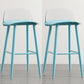Scandinavian Plastic Counter Stools Low Back Indoor Bar Stools with Metal Footrest Blue-Clear 2 Piece Set Clearhalo 'Bar Furniture' 'Bar Stools' 'bar_stools' 'furn' 'furn_bar_stools' 'furniture_bar_stools' 'Kitchen & Dining Furniture' 'kitchen&dining_furn' 'kitchen' 'kitchen_furn' Furniture' 4392646