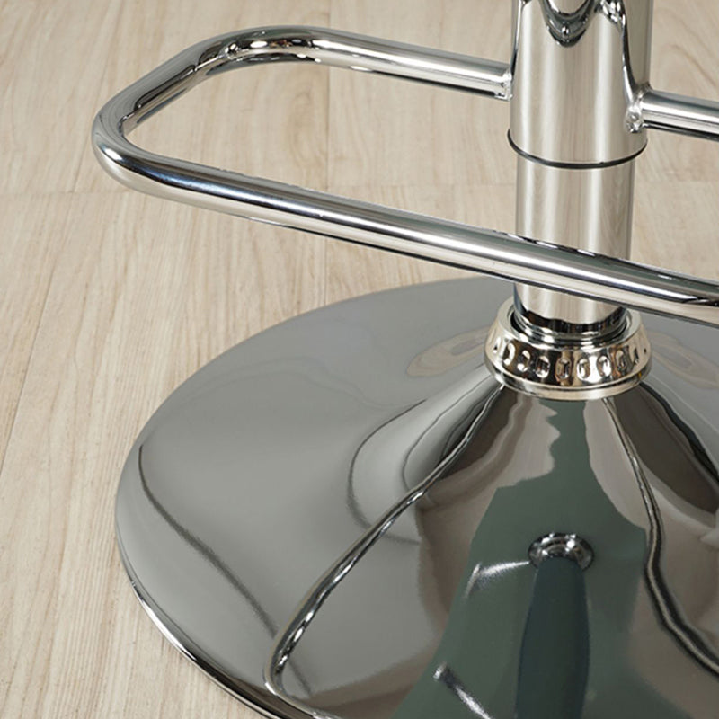 Adjustable Height Swivel Counter Stools Iron Plastic Silver Scandinavian Bar Stools Clearhalo 'Bar Furniture' 'Bar Stools' 'bar_stools' 'furn' 'furn_bar_stools' 'furniture_bar_stools' 'Kitchen & Dining Furniture' 'kitchen&dining_furn' 'kitchen' 'kitchen_furn' Furniture' 4392668