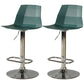 Adjustable Height Swivel Counter Stools Iron Plastic Silver Scandinavian Bar Stools Green 2 Piece Set Clearhalo 'Bar Furniture' 'Bar Stools' 'bar_stools' 'furn' 'furn_bar_stools' 'furniture_bar_stools' 'Kitchen & Dining Furniture' 'kitchen&dining_furn' 'kitchen' 'kitchen_furn' Furniture' 4392670