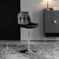 Adjustable Height Metal Leather Counter Stools Swivel Scandinavian Bar Stools Chrome Black 1 Piece Clearhalo 'Bar Furniture' 'Bar Stools' 'bar_stools' 'furn' 'furn_bar_stools' 'furniture_bar_stools' 'Kitchen & Dining Furniture' 'kitchen&dining_furn' 'kitchen' 'kitchen_furn' Furniture' 4392725