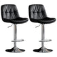 Adjustable Height Metal Leather Counter Stools Swivel Scandinavian Bar Stools Chrome Black 2 Piece Set Clearhalo 'Bar Furniture' 'Bar Stools' 'bar_stools' 'furn' 'furn_bar_stools' 'furniture_bar_stools' 'Kitchen & Dining Furniture' 'kitchen&dining_furn' 'kitchen' 'kitchen_furn' Furniture' 4392726