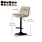 Adjustable Height Metal Leather Counter Stools Swivel Scandinavian Bar Stools Clearhalo 'Bar Furniture' 'Bar Stools' 'bar_stools' 'furn' 'furn_bar_stools' 'furniture_bar_stools' 'Kitchen & Dining Furniture' 'kitchen&dining_furn' 'kitchen' 'kitchen_furn' Furniture' 4392733