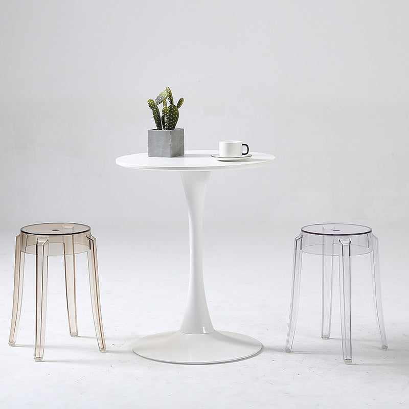Stackable Clear Plastic Counter Stools Backless Scandinavian Bar Stools (Set of 2) Clearhalo 'Bar Furniture' 'Bar Stools' 'bar_stools' 'furn' 'furn_bar_stools' 'furniture_bar_stools' 'Kitchen & Dining Furniture' 'kitchen&dining_furn' 'kitchen' 'kitchen_furn' Furniture' 4392778