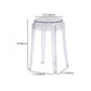 Stackable Clear Plastic Counter Stools Backless Scandinavian Bar Stools (Set of 2) Clearhalo 'Bar Furniture' 'Bar Stools' 'bar_stools' 'furn' 'furn_bar_stools' 'furniture_bar_stools' 'Kitchen & Dining Furniture' 'kitchen&dining_furn' 'kitchen' 'kitchen_furn' Furniture' 4392789