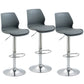 Adjustable Height Metal Plastic Counter Stools Swivel Scandinavian Bar Stools (Set of 3) Grey 3 Piece Set Clearhalo 'Bar Furniture' 'Bar Stools' 'bar_stools' 'furn' 'furn_bar_stools' 'furniture_bar_stools' 'Kitchen & Dining Furniture' 'kitchen&dining_furn' 'kitchen' 'kitchen_furn' Furniture' 4392791
