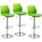 Adjustable Height Metal Plastic Counter Stools Swivel Scandinavian Bar Stools (Set of 3) Green 3 Piece Set Clearhalo 'Bar Furniture' 'Bar Stools' 'bar_stools' 'furn' 'furn_bar_stools' 'furniture_bar_stools' 'Kitchen & Dining Furniture' 'kitchen&dining_furn' 'kitchen' 'kitchen_furn' Furniture' 4392799