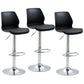 Adjustable Height Metal Plastic Counter Stools Swivel Scandinavian Bar Stools (Set of 3) Black 3 Piece Set Clearhalo 'Bar Furniture' 'Bar Stools' 'bar_stools' 'furn' 'furn_bar_stools' 'furniture_bar_stools' 'Kitchen & Dining Furniture' 'kitchen&dining_furn' 'kitchen' 'kitchen_furn' Furniture' 4392810