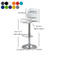 Adjustable Height Metal Plastic Counter Stools Swivel Scandinavian Bar Stools (Set of 3) Clearhalo 'Bar Furniture' 'Bar Stools' 'bar_stools' 'furn' 'furn_bar_stools' 'furniture_bar_stools' 'Kitchen & Dining Furniture' 'kitchen&dining_furn' 'kitchen' 'kitchen_furn' Furniture' 4392812