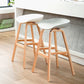 Wood Plastic Counter Stools Backless Scandinavian Bar Stools with Bucket Seat Clearhalo 'Bar Furniture' 'Bar Stools' 'bar_stools' 'furn' 'furn_bar_stools' 'furniture_bar_stools' 'Kitchen & Dining Furniture' 'kitchen&dining_furn' 'kitchen' 'kitchen_furn' Furniture' 4392816