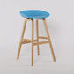 Wood Plastic Counter Stools Backless Scandinavian Bar Stools with Bucket Seat Natural Blue 1 Piece Clearhalo 'Bar Furniture' 'Bar Stools' 'bar_stools' 'furn' 'furn_bar_stools' 'furniture_bar_stools' 'Kitchen & Dining Furniture' 'kitchen&dining_furn' 'kitchen' 'kitchen_furn' Furniture' 4392834