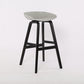 Wood Plastic Counter Stools Backless Scandinavian Bar Stools with Bucket Seat Black Gray 1 Piece Clearhalo 'Bar Furniture' 'Bar Stools' 'bar_stools' 'furn' 'furn_bar_stools' 'furniture_bar_stools' 'Kitchen & Dining Furniture' 'kitchen&dining_furn' 'kitchen' 'kitchen_furn' Furniture' 4392837