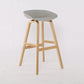 Wood Plastic Counter Stools Backless Scandinavian Bar Stools with Bucket Seat Natural Gray 1 Piece Clearhalo 'Bar Furniture' 'Bar Stools' 'bar_stools' 'furn' 'furn_bar_stools' 'furniture_bar_stools' 'Kitchen & Dining Furniture' 'kitchen&dining_furn' 'kitchen' 'kitchen_furn' Furniture' 4392852