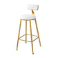 Scandinavian Style Barstool with Metal Leg Round Seat Counter Chair for Kitchen Clearhalo 'Bar Furniture' 'Bar Stools' 'bar_stools' 'furn' 'furn_bar_stools' 'furniture_bar_stools' 'Kitchen & Dining Furniture' 'kitchen&dining_furn' 'kitchen' 'kitchen_furn' Furniture' 4392869