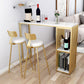 Scandinavian Style Barstool with Metal Leg Round Seat Counter Chair for Kitchen Clearhalo 'Bar Furniture' 'Bar Stools' 'bar_stools' 'furn' 'furn_bar_stools' 'furniture_bar_stools' 'Kitchen & Dining Furniture' 'kitchen&dining_furn' 'kitchen' 'kitchen_furn' Furniture' 4392871
