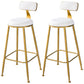 Scandinavian Style Barstool with Metal Leg Round Seat Counter Chair for Kitchen Off-White 2 Piece Set Bar Stool(30"H) Clearhalo 'Bar Furniture' 'Bar Stools' 'bar_stools' 'furn' 'furn_bar_stools' 'furniture_bar_stools' 'Kitchen & Dining Furniture' 'kitchen&dining_furn' 'kitchen' 'kitchen_furn' Furniture' 4392877