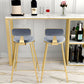 Scandinavian Style Barstool with Metal Leg Round Seat Counter Chair for Kitchen Clearhalo 'Bar Furniture' 'Bar Stools' 'bar_stools' 'furn' 'furn_bar_stools' 'furniture_bar_stools' 'Kitchen & Dining Furniture' 'kitchen&dining_furn' 'kitchen' 'kitchen_furn' Furniture' 4392878
