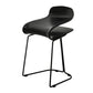 Scandinavian Style Bar-stool with PP Seat Counter Stools for Kitchen Black 1 Piece Short Stool(22"H) Clearhalo 'Bar Furniture' 'Bar Stools' 'bar_stools' 'furn' 'furn_bar_stools' 'furniture_bar_stools' 'Kitchen & Dining Furniture' 'kitchen&dining_furn' 'kitchen' 'kitchen_furn' Furniture' 4392929