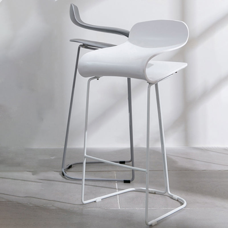 Scandinavian Style Bar-stool with PP Seat Counter Stools for Kitchen Clearhalo 'Bar Furniture' 'Bar Stools' 'bar_stools' 'furn' 'furn_bar_stools' 'furniture_bar_stools' 'Kitchen & Dining Furniture' 'kitchen&dining_furn' 'kitchen' 'kitchen_furn' Furniture' 4392930