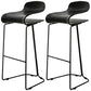 Scandinavian Style Bar-stool with PP Seat Counter Stools for Kitchen Black 2 Piece Set Bar Stool(30"H) Clearhalo 'Bar Furniture' 'Bar Stools' 'bar_stools' 'furn' 'furn_bar_stools' 'furniture_bar_stools' 'Kitchen & Dining Furniture' 'kitchen&dining_furn' 'kitchen' 'kitchen_furn' Furniture' 4392944