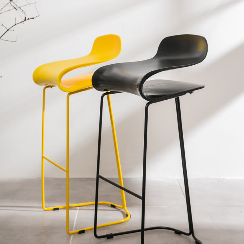 Scandinavian Style Bar-stool with PP Seat Counter Stools for Kitchen Clearhalo 'Bar Furniture' 'Bar Stools' 'bar_stools' 'furn' 'furn_bar_stools' 'furniture_bar_stools' 'Kitchen & Dining Furniture' 'kitchen&dining_furn' 'kitchen' 'kitchen_furn' Furniture' 4392946