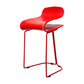 Scandinavian Style Bar-stool with PP Seat Counter Stools for Kitchen Red 1 Piece Short Stool(22"H) Clearhalo 'Bar Furniture' 'Bar Stools' 'bar_stools' 'furn' 'furn_bar_stools' 'furniture_bar_stools' 'Kitchen & Dining Furniture' 'kitchen&dining_furn' 'kitchen' 'kitchen_furn' Furniture' 4392947