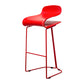 Scandinavian Style Bar-stool with PP Seat Counter Stools for Kitchen Red 1 Piece Counter Stool(26"H) Clearhalo 'Bar Furniture' 'Bar Stools' 'bar_stools' 'furn' 'furn_bar_stools' 'furniture_bar_stools' 'Kitchen & Dining Furniture' 'kitchen&dining_furn' 'kitchen' 'kitchen_furn' Furniture' 4392950