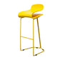 Scandinavian Style Bar-stool with PP Seat Counter Stools for Kitchen Yellow 1 Piece Bar Stool(30"H) Clearhalo 'Bar Furniture' 'Bar Stools' 'bar_stools' 'furn' 'furn_bar_stools' 'furniture_bar_stools' 'Kitchen & Dining Furniture' 'kitchen&dining_furn' 'kitchen' 'kitchen_furn' Furniture' 4392962