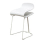 Scandinavian Style Bar-stool with PP Seat Counter Stools for Kitchen White 1 Piece Short Stool(22"H) Clearhalo 'Bar Furniture' 'Bar Stools' 'bar_stools' 'furn' 'furn_bar_stools' 'furniture_bar_stools' 'Kitchen & Dining Furniture' 'kitchen&dining_furn' 'kitchen' 'kitchen_furn' Furniture' 4392965