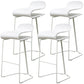 Scandinavian Style Bar-stool with PP Seat Counter Stools for Kitchen White 4 Piece Set Counter Stool(26"H) Clearhalo 'Bar Furniture' 'Bar Stools' 'bar_stools' 'furn' 'furn_bar_stools' 'furniture_bar_stools' 'Kitchen & Dining Furniture' 'kitchen&dining_furn' 'kitchen' 'kitchen_furn' Furniture' 4392967