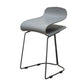 Scandinavian Style Bar-stool with PP Seat Counter Stools for Kitchen Grey 1 Piece Short Stool(22"H) Clearhalo 'Bar Furniture' 'Bar Stools' 'bar_stools' 'furn' 'furn_bar_stools' 'furniture_bar_stools' 'Kitchen & Dining Furniture' 'kitchen&dining_furn' 'kitchen' 'kitchen_furn' Furniture' 4392974