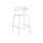 Scandinavian Style PP Bar-stool Square Seat Counter Stool for Kitchen Bar White 1 Piece Counter Stool(26"H) Clearhalo 'Bar Furniture' 'Bar Stools' 'bar_stools' 'furn' 'furn_bar_stools' 'furniture_bar_stools' 'Kitchen & Dining Furniture' 'kitchen&dining_furn' 'kitchen' 'kitchen_furn' Furniture' 4392988