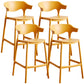 Scandinavian Style PP Bar-stool Square Seat Counter Stool for Kitchen Bar Ginger 4 Piece Set Counter Stool(26"H) Clearhalo 'Bar Furniture' 'Bar Stools' 'bar_stools' 'furn' 'furn_bar_stools' 'furniture_bar_stools' 'Kitchen & Dining Furniture' 'kitchen&dining_furn' 'kitchen' 'kitchen_furn' Furniture' 4392998