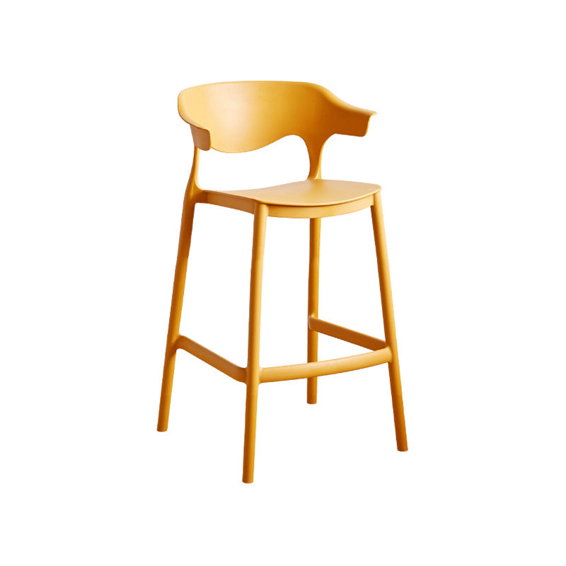Scandinavian Style PP Bar-stool Square Seat Counter Stool for Kitchen Bar Ginger 1 Piece Counter Stool(26"H) Clearhalo 'Bar Furniture' 'Bar Stools' 'bar_stools' 'furn' 'furn_bar_stools' 'furniture_bar_stools' 'Kitchen & Dining Furniture' 'kitchen&dining_furn' 'kitchen' 'kitchen_furn' Furniture' 4393000