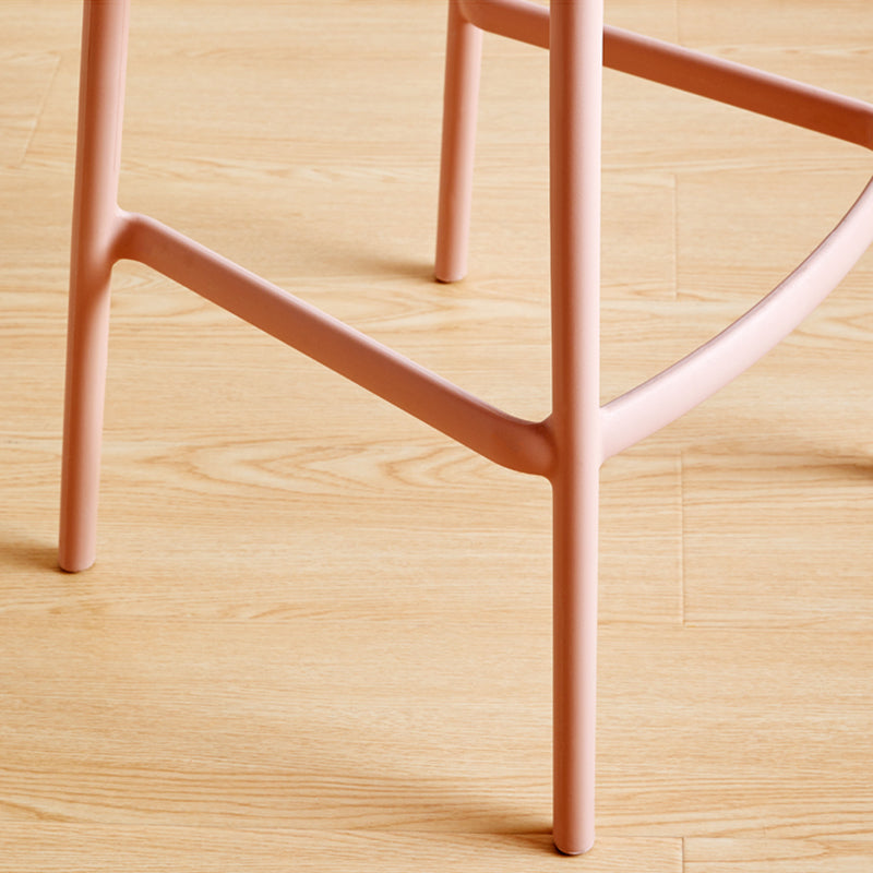 Scandinavian Style PP Bar-stool Square Seat Counter Stool for Kitchen Bar Clearhalo 'Bar Furniture' 'Bar Stools' 'bar_stools' 'furn' 'furn_bar_stools' 'furniture_bar_stools' 'Kitchen & Dining Furniture' 'kitchen&dining_furn' 'kitchen' 'kitchen_furn' Furniture' 4393002