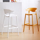 Scandinavian Style PP Bar-stool Square Seat Counter Stool for Kitchen Bar Clearhalo 'Bar Furniture' 'Bar Stools' 'bar_stools' 'furn' 'furn_bar_stools' 'furniture_bar_stools' 'Kitchen & Dining Furniture' 'kitchen&dining_furn' 'kitchen' 'kitchen_furn' Furniture' 4393004