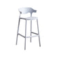 Scandinavian Style PP Bar-stool Square Seat Counter Stool for Kitchen Bar Light Gray 1 Piece Bar Stool(30"H) Clearhalo 'Bar Furniture' 'Bar Stools' 'bar_stools' 'furn' 'furn_bar_stools' 'furniture_bar_stools' 'Kitchen & Dining Furniture' 'kitchen&dining_furn' 'kitchen' 'kitchen_furn' Furniture' 4393032