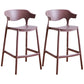 Scandinavian Style PP Bar-stool Square Seat Counter Stool for Kitchen Bar Coffee 2 Piece Set Counter Stool(26"H) Clearhalo 'Bar Furniture' 'Bar Stools' 'bar_stools' 'furn' 'furn_bar_stools' 'furniture_bar_stools' 'Kitchen & Dining Furniture' 'kitchen&dining_furn' 'kitchen' 'kitchen_furn' Furniture' 4393048