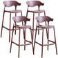Scandinavian Style PP Bar-stool Square Seat Counter Stool for Kitchen Bar Coffee 4 Piece Set Bar Stool(30"H) Clearhalo 'Bar Furniture' 'Bar Stools' 'bar_stools' 'furn' 'furn_bar_stools' 'furniture_bar_stools' 'Kitchen & Dining Furniture' 'kitchen&dining_furn' 'kitchen' 'kitchen_furn' Furniture' 4393049